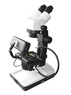 Microscope for identifying and appraising jewellery/diamonds